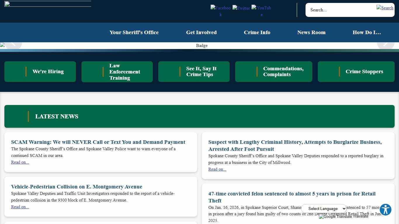 Sheriff Spokane County, WA